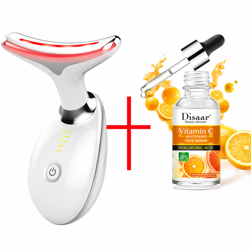 SerumFacial + Masajedor facialCON LUZLED